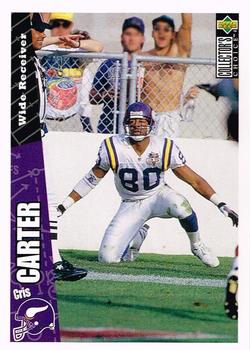 Cris Carter Minnesota Vikings 1996 Upper Deck Collector's Choice NFL #154